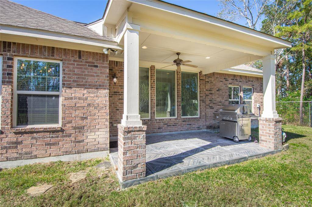Back covered patio.
