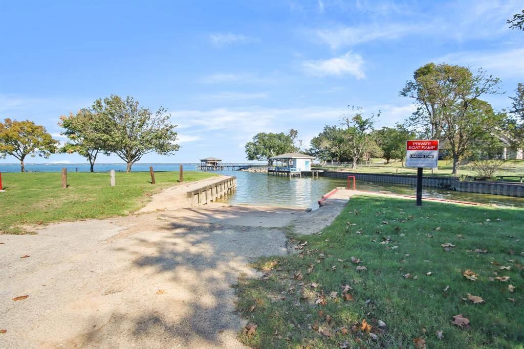Neighborhood's private boat launch.