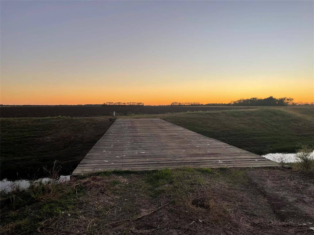 Property starts passing this wooden bridge