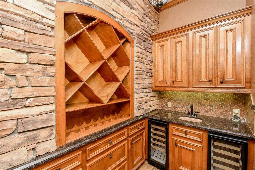 The Wine Cellar/Bar area is beautiful and functional!
