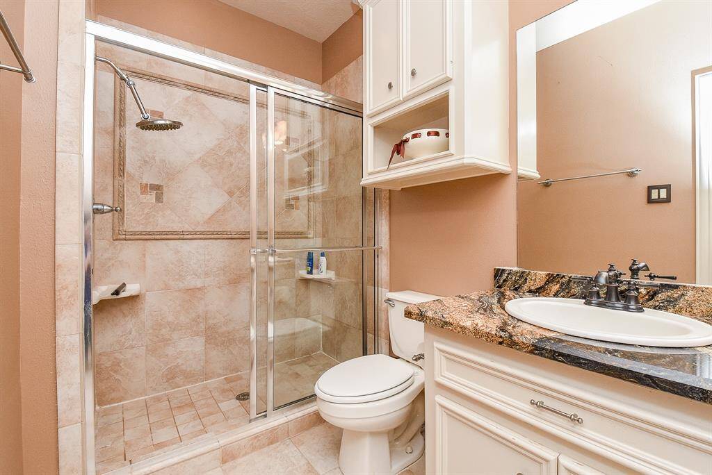 All of the baths feature granite counters and custom details/finishes.