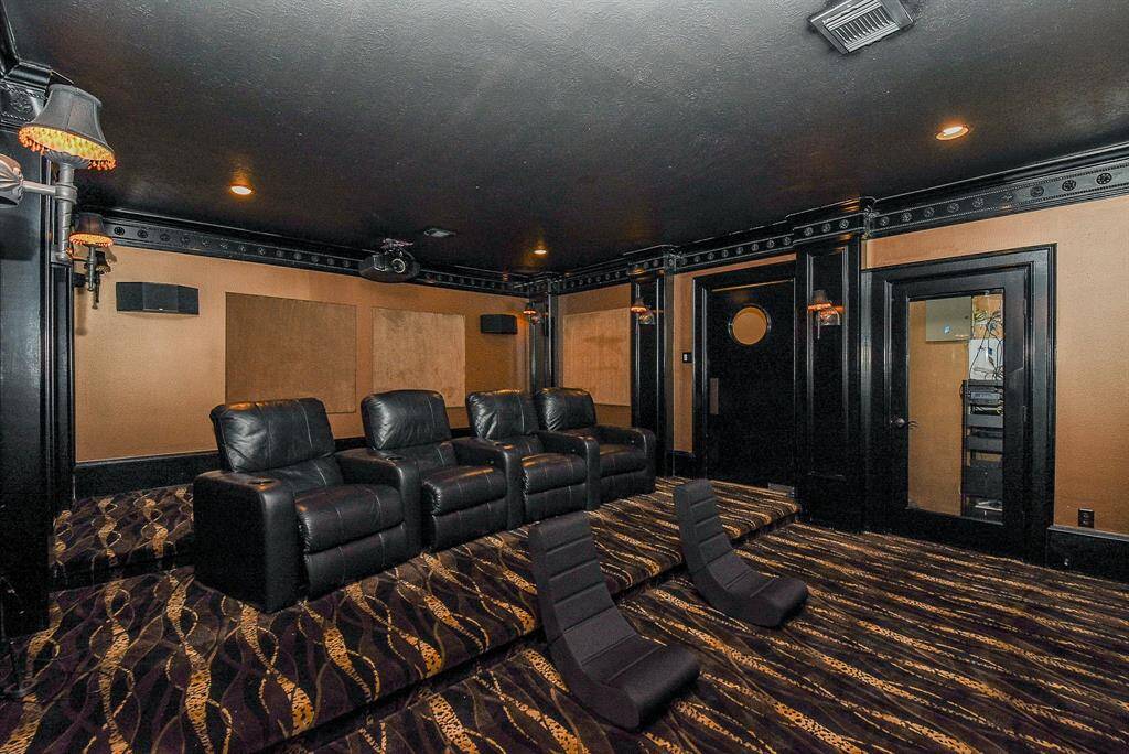 There is also a very large separate media room upstairs that is stunning!  It comes fully furnished with the media equipment staying too.