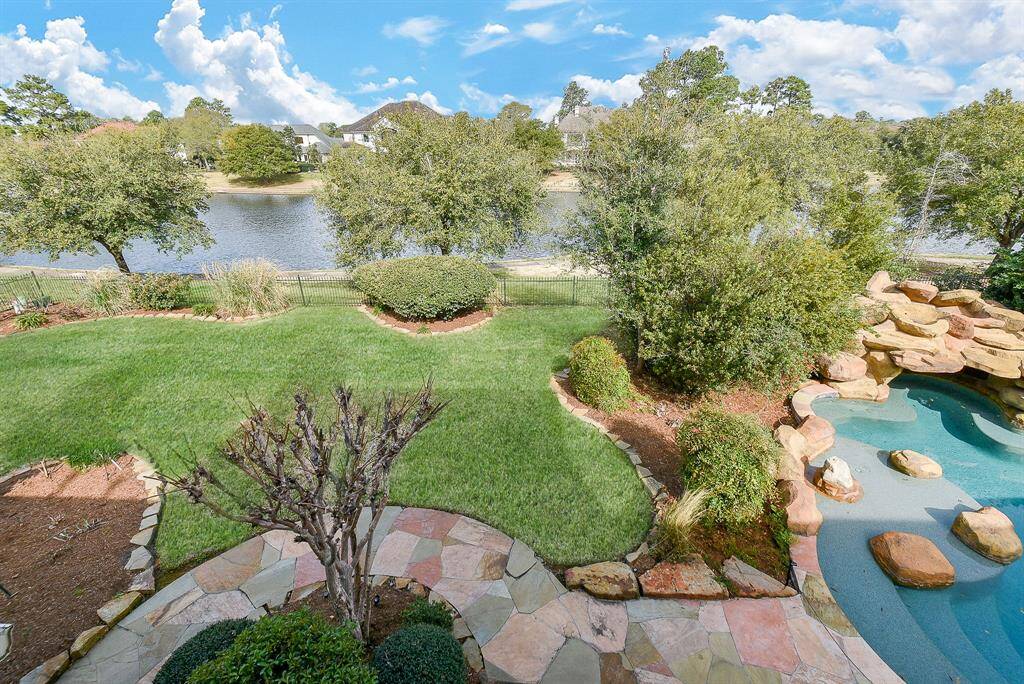 This home is lakefront and has amazing views from almost every room in the house.  There is also a balcony off of the Game Room upstairs.