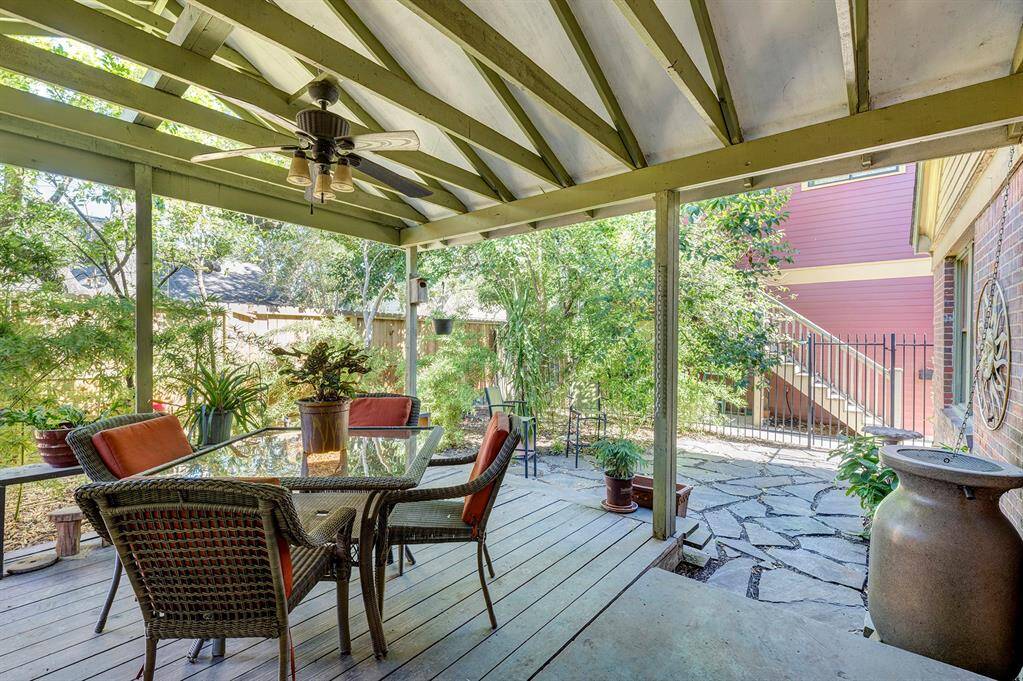 Spacious entertaining area, with plenty of room for seating.