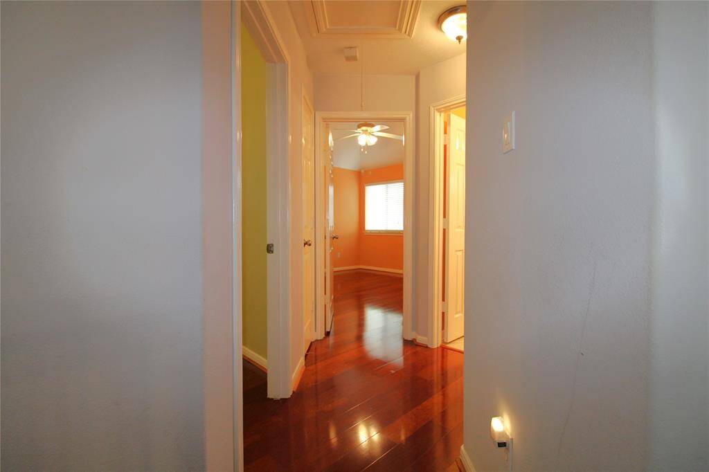 The beautiful hardwood floors are found on the entire second floor.