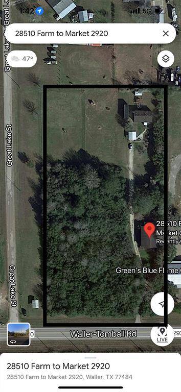 Outlined Ariel view of the property
