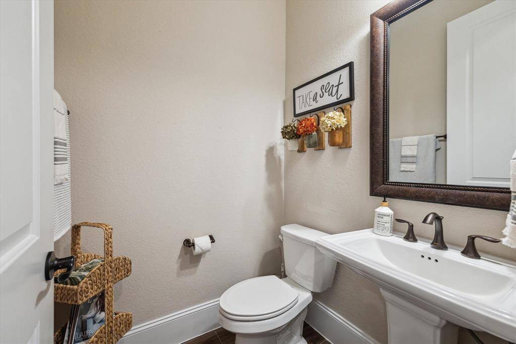 Half Bath located downstairs