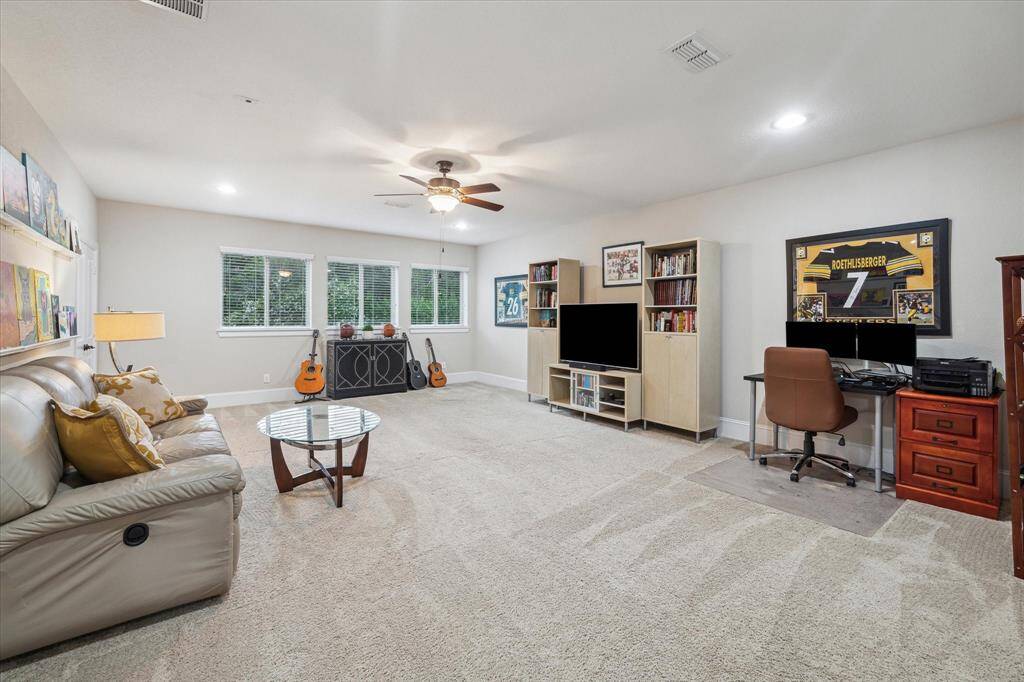 Huge game room located at the top of the stairs