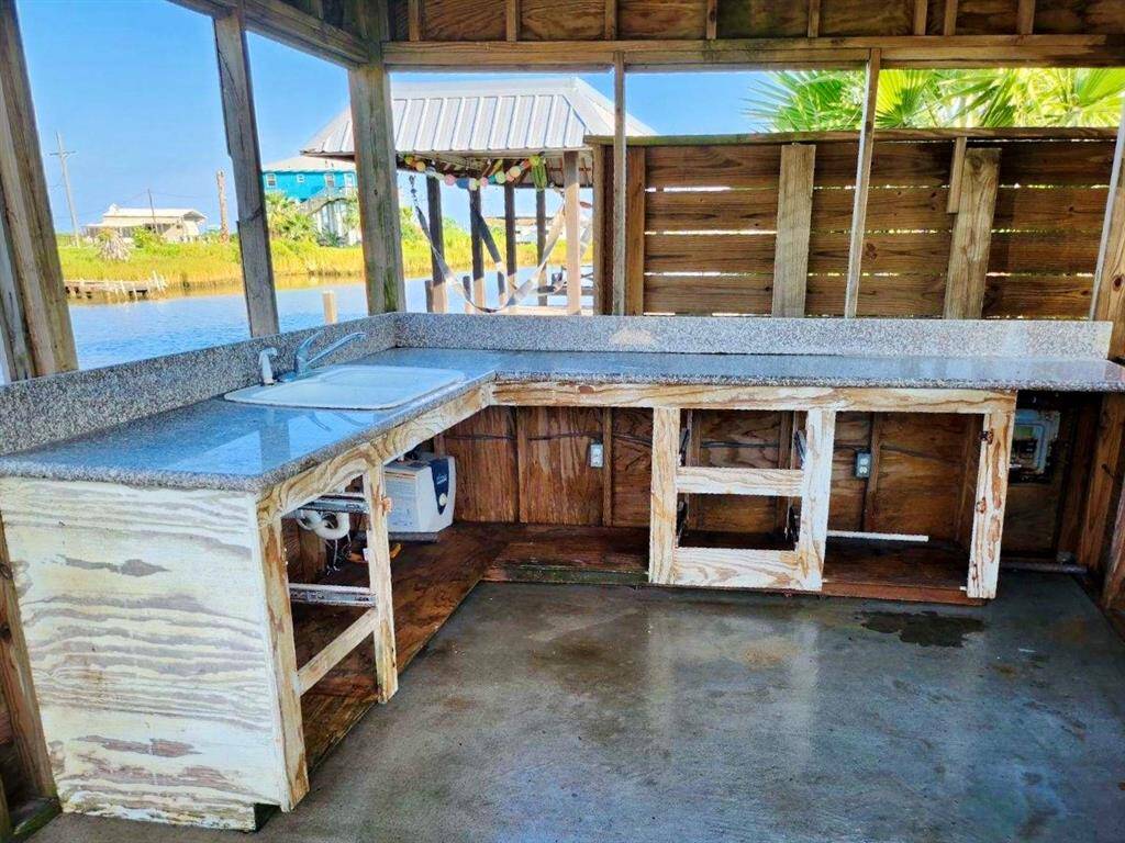 Fish cleaning station/ lower deck area