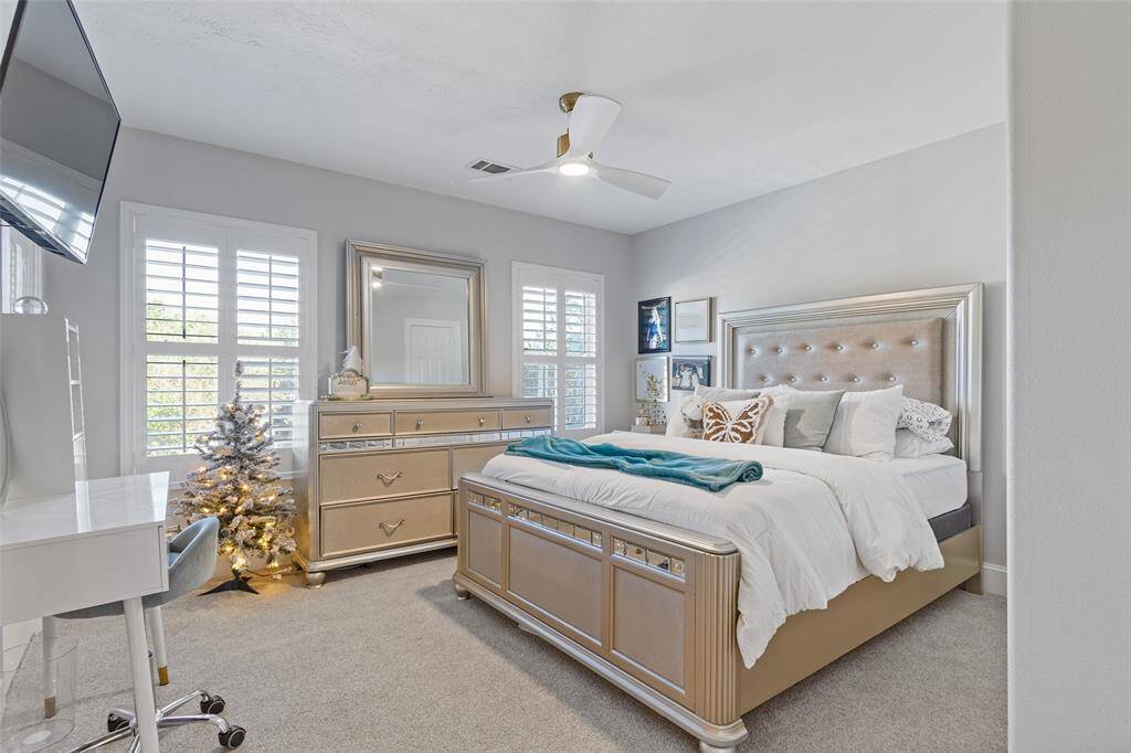 One of the secondary bedrooms upstairs.