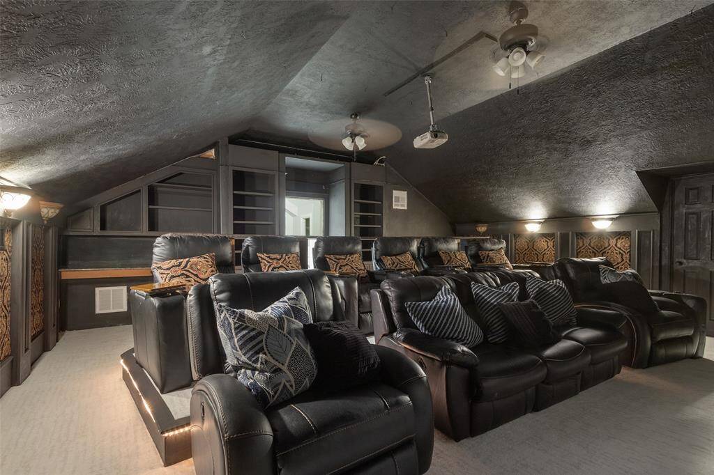 Why go to the movies when you have your own private media room to relax in and watch the movies you want to see! Extra built-ins in the to display your artwork or movies. Media room is located on the third floor along with the game room and half bath!