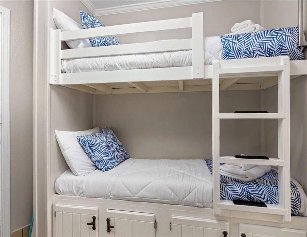 Twin Bunk beds built into the condo.