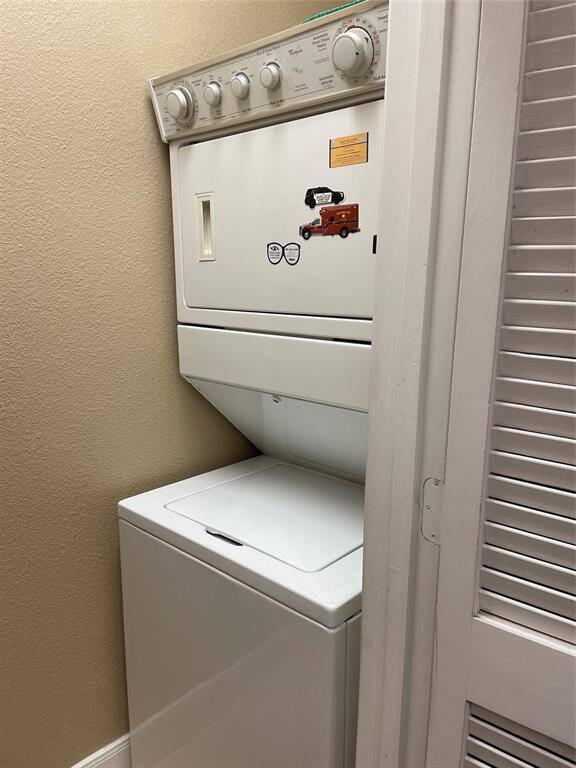 Stacked washer /dryer.