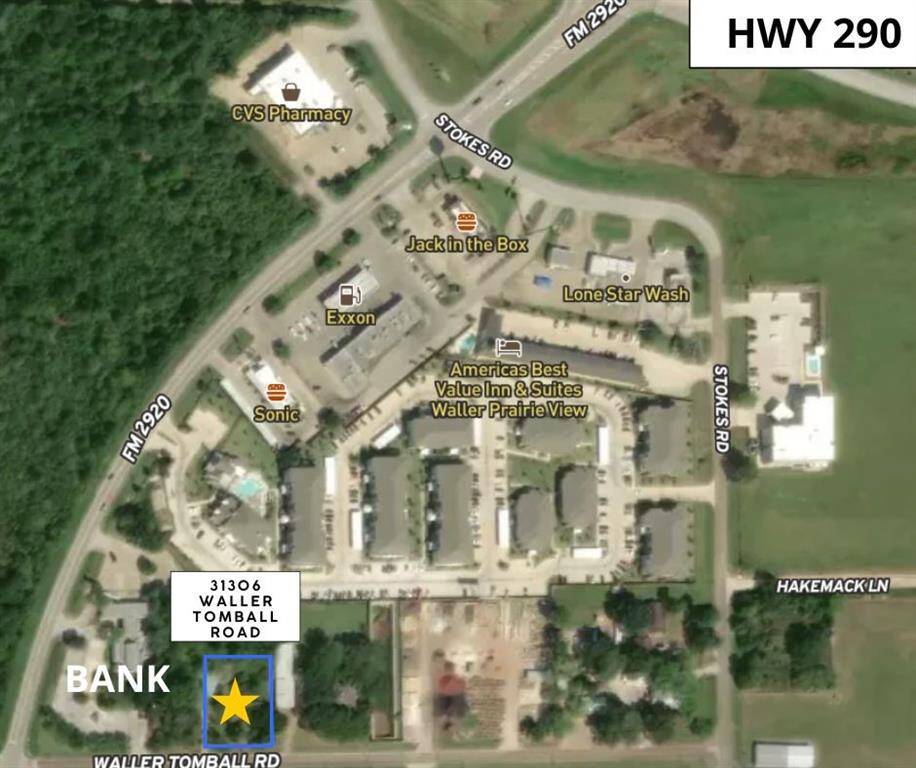 Located just block from 2920 and HWY 290 Unrestricted