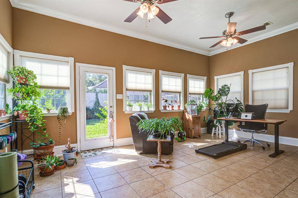 Upstairs game room