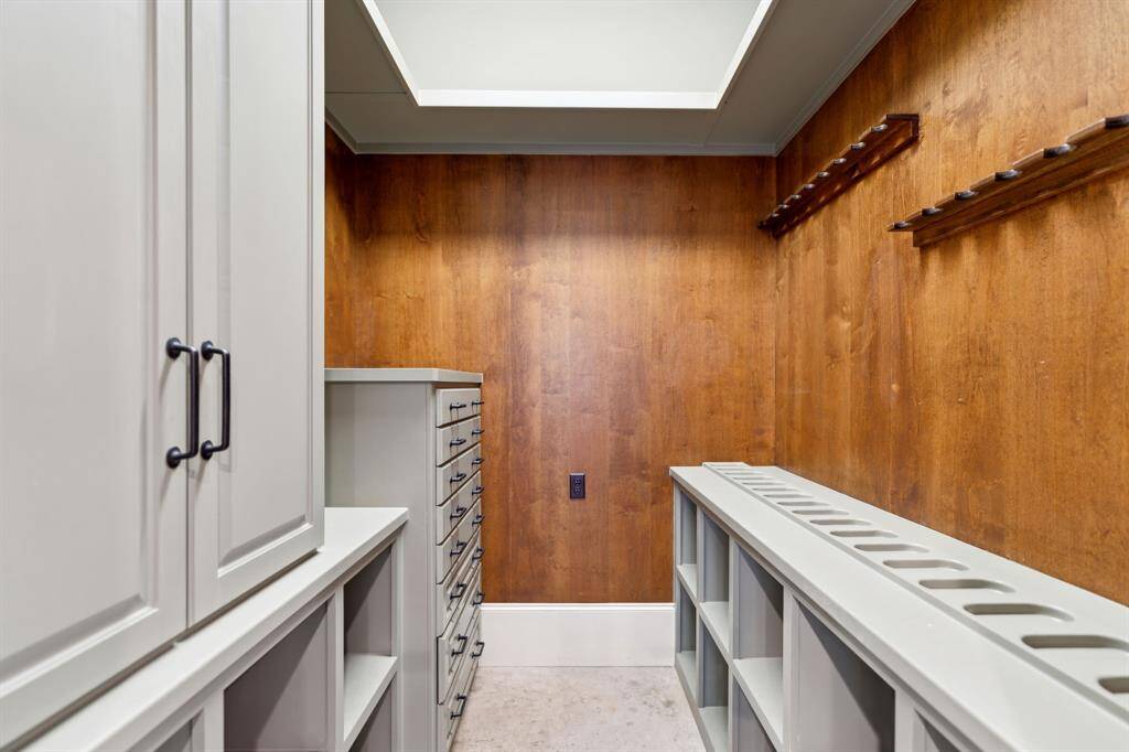 [Gun Closet] located in the indoor gym with a secure electric lock.