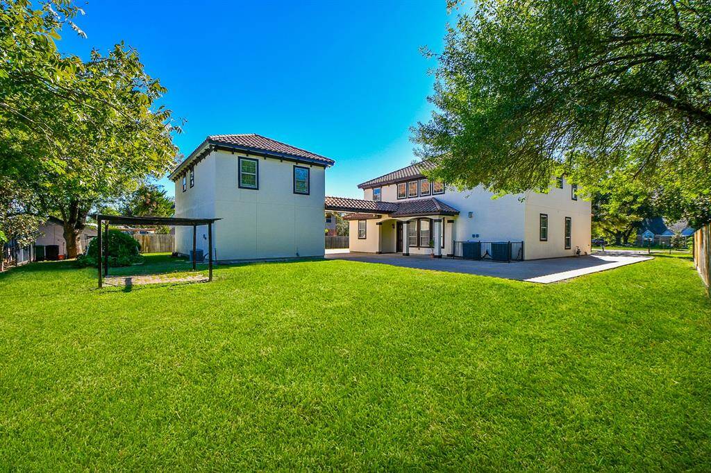 Large yard