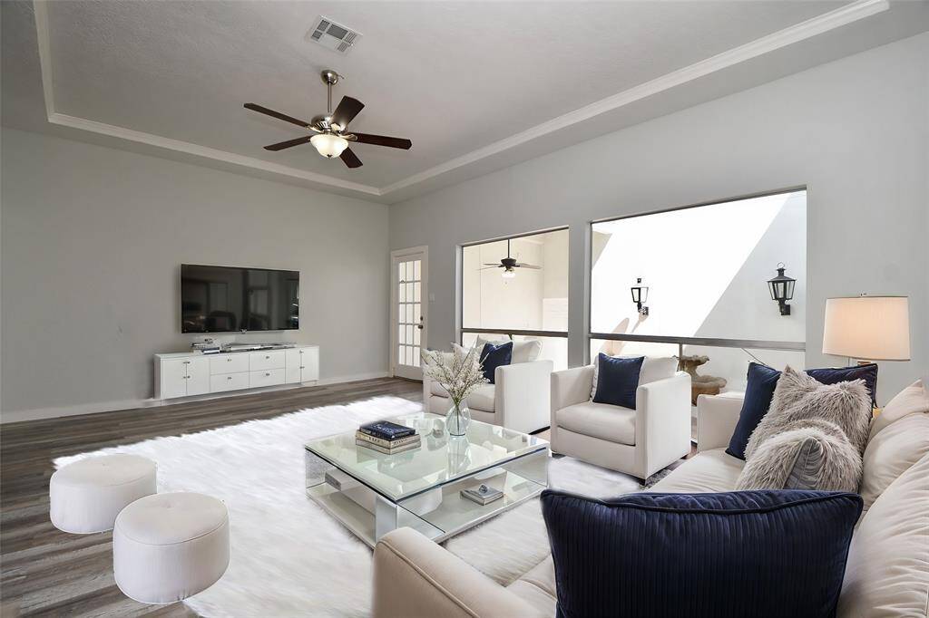 Family Room with Atrium on the right