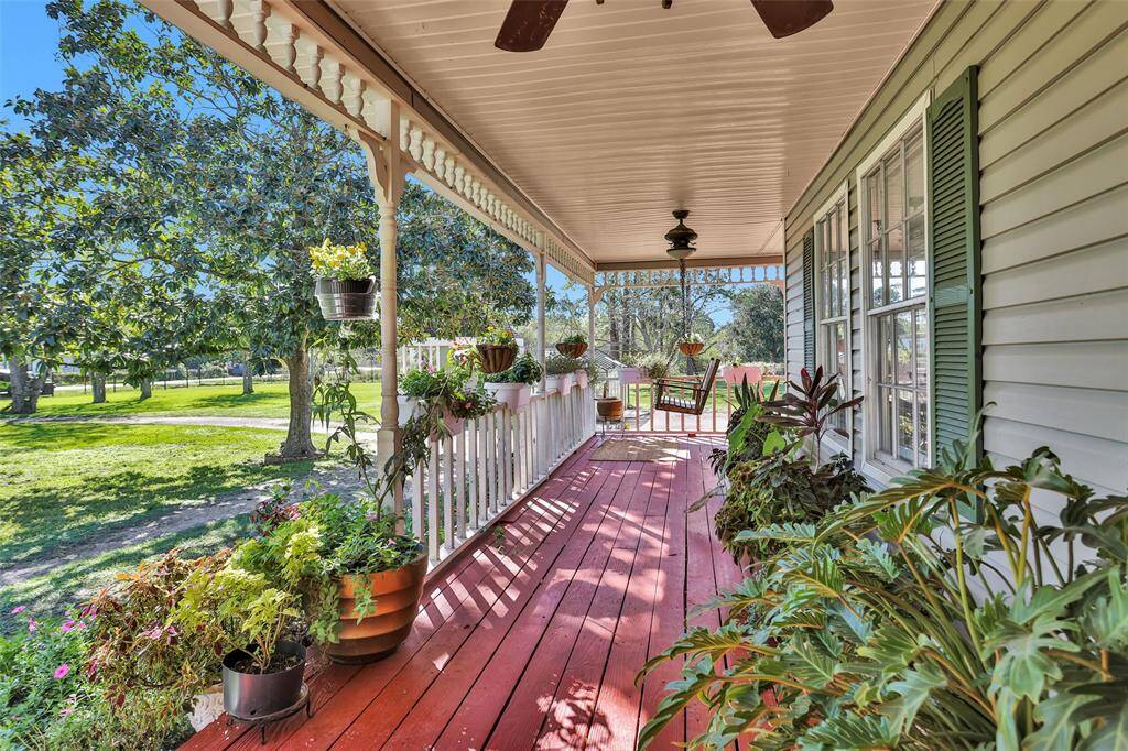 Come on up to the wrap-around porch and swing a while.