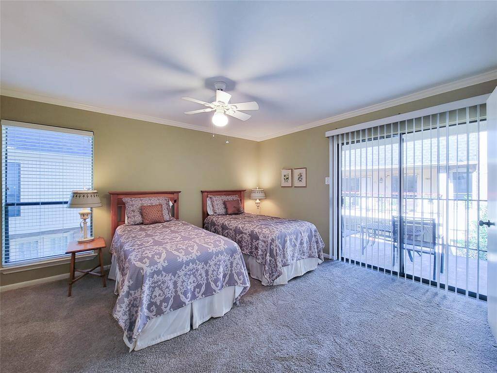 The sliding glass door provides great light and access to the nice balcony. This and most other furniture is also included!