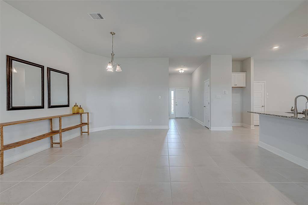 Spacious dining area