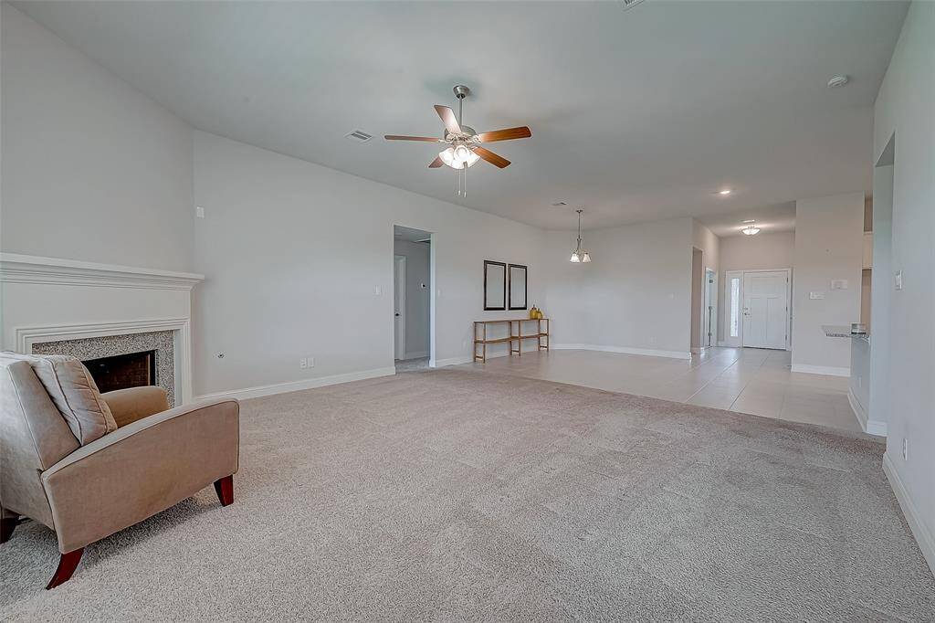 Family room and open dining area for easy family time!