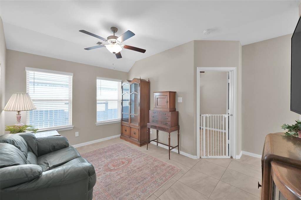 View from one of the secondary bedrooms looking into the other