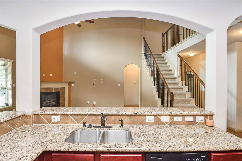 View from Kitchen facing family room.