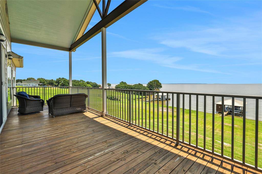 From the main living area you flow out to a covered elevated deck providing stunning views!