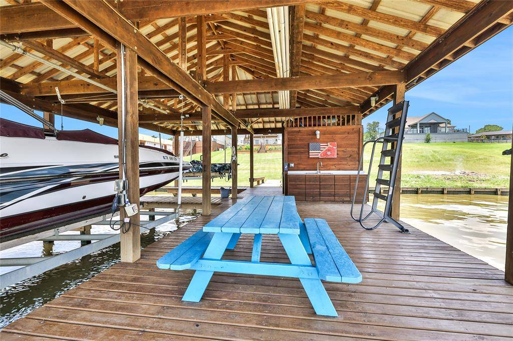 Along with the boat lift there is also room for two jet skis
