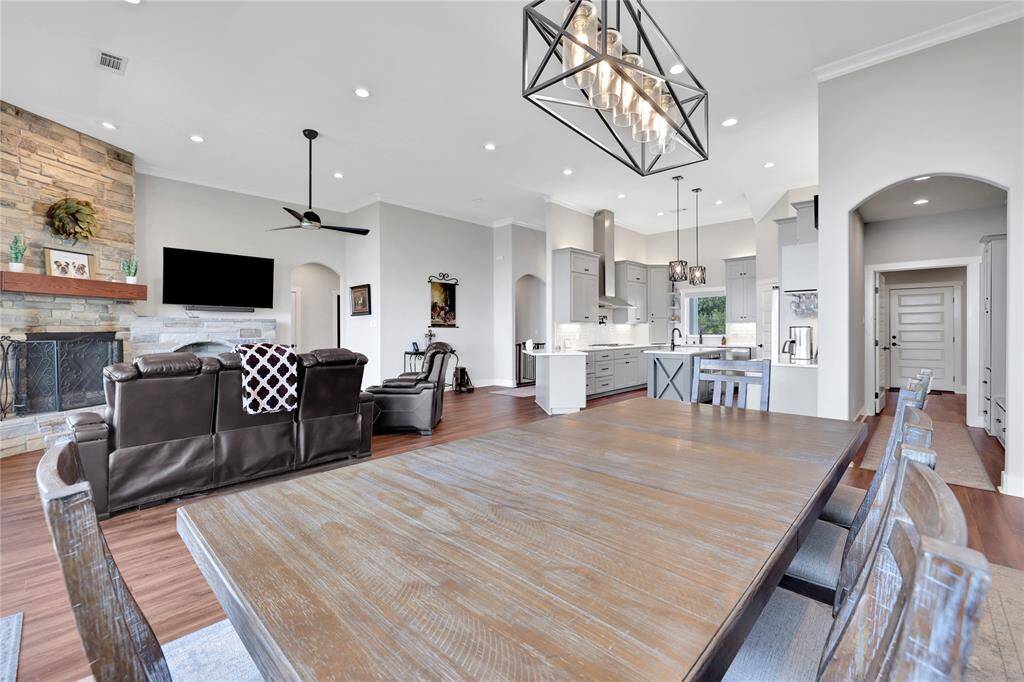 The open concept layout is perfect for entertaining family or friends
