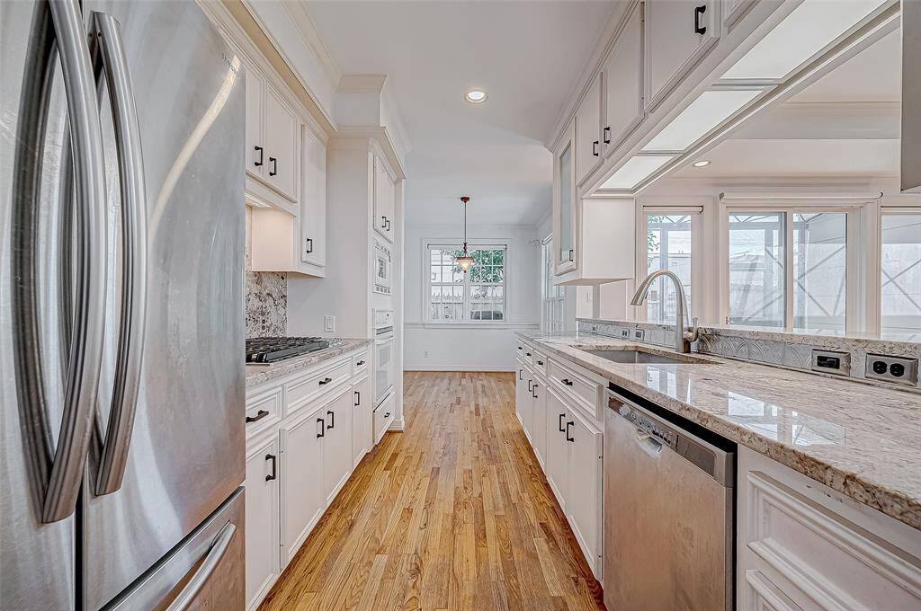 Stainless diswasher and fridge.