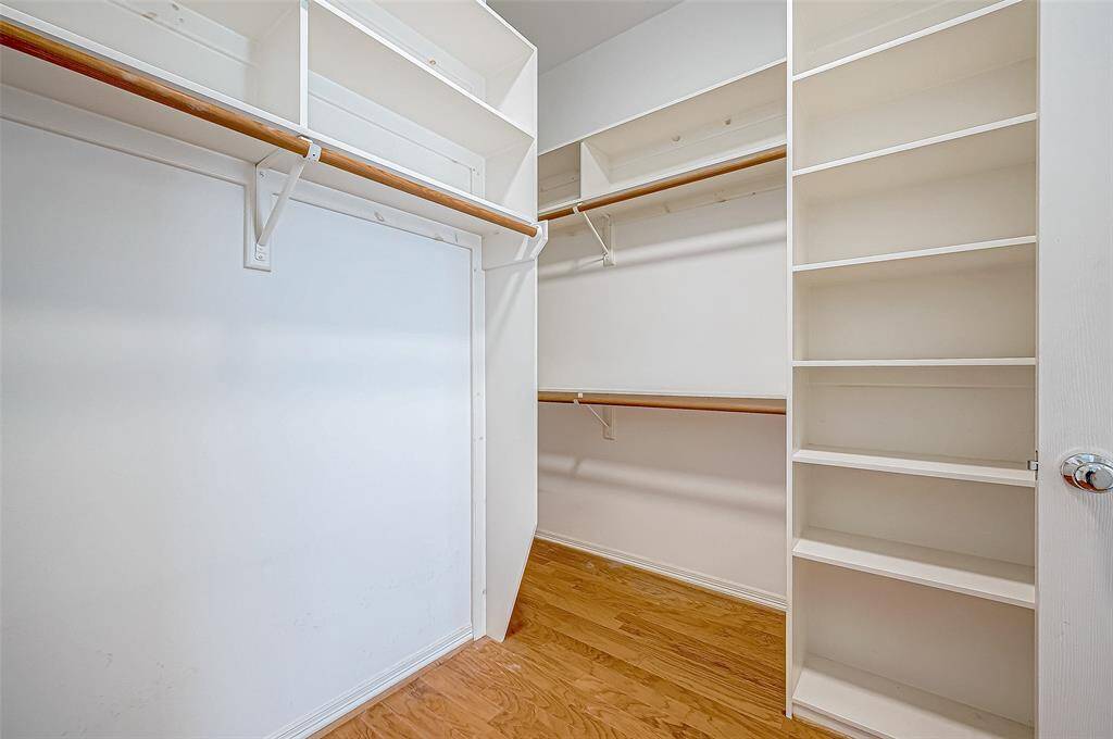 Spacious walk-in closet
