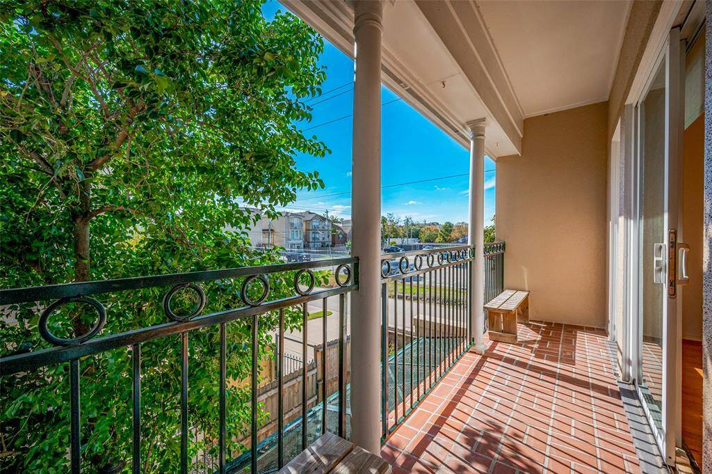 Step out onto the private balcony overlooking the serene backyard, perfect for morning coffee or evening relaxation.
