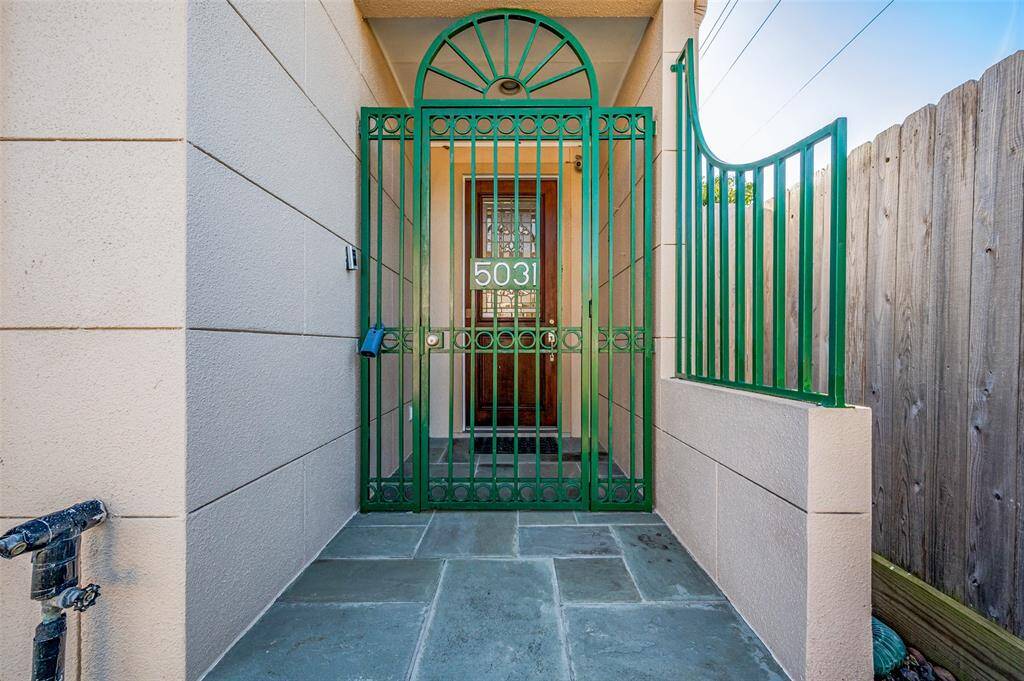Gated front entry for extra security and peace of mind.