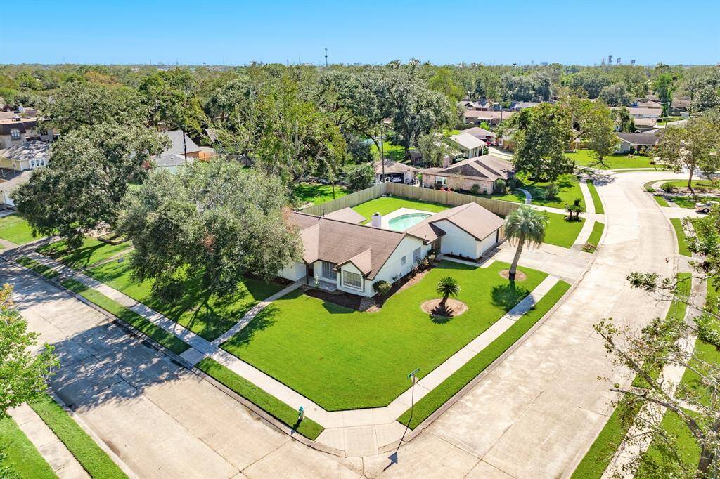 Large corner lot.