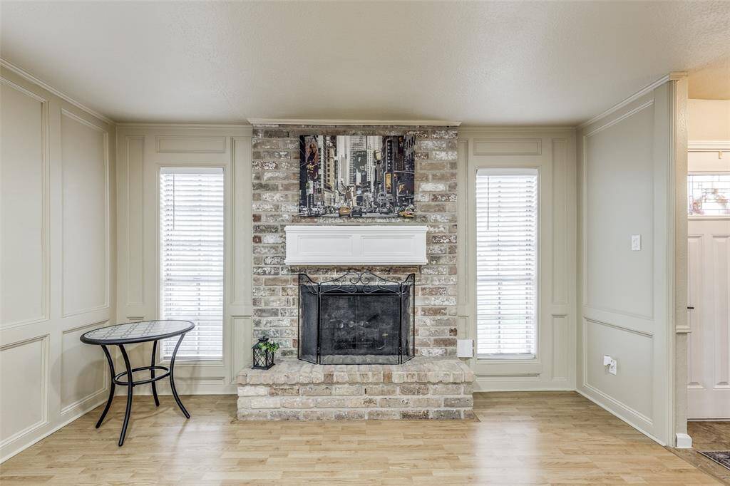 Another view of the fireplace.