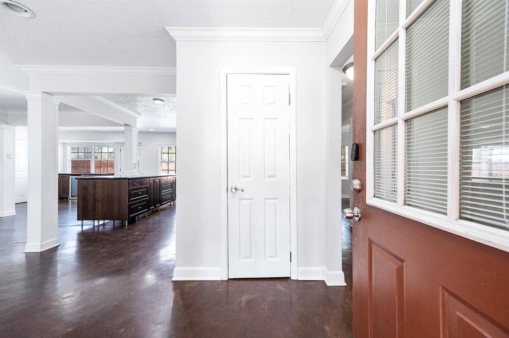 Living Area To The Left And Bedrooms On The Right