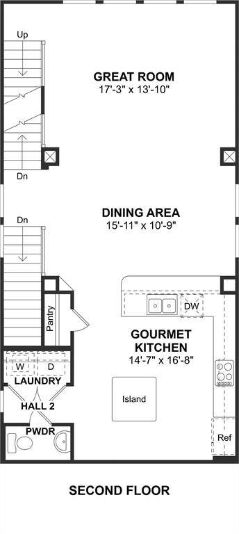 The Jefferson II floor plan by K. Hovnanian Homes. 2nd Floor shown. *Prices, plans, dimensions, features, specifications, materials, and availability of homes or communities are subject to change without notice or obligation.