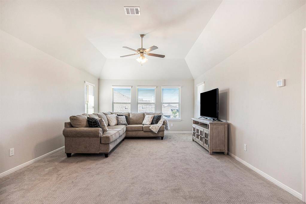 Upstairs is a gameroom between the two sleeping areas