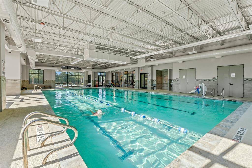Like to swim….Inside pool so no worries about the weather