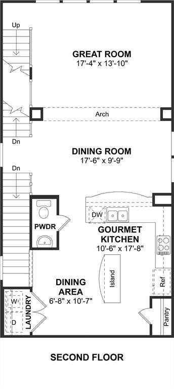 The Radcliffe II floor plan by K. Hovnanian Homes. 2nd Floor shown. *Prices, plans, dimensions, features, specifications, materials, and availability of homes or communities are subject to change without notice or obligation.