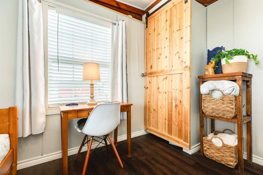 Who can get any work done with this view?  Storage and plenty of space to spread out.