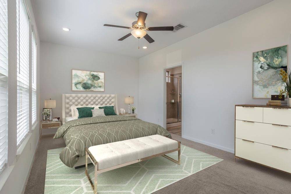 STAGED: Primary Bedroom Downstairs