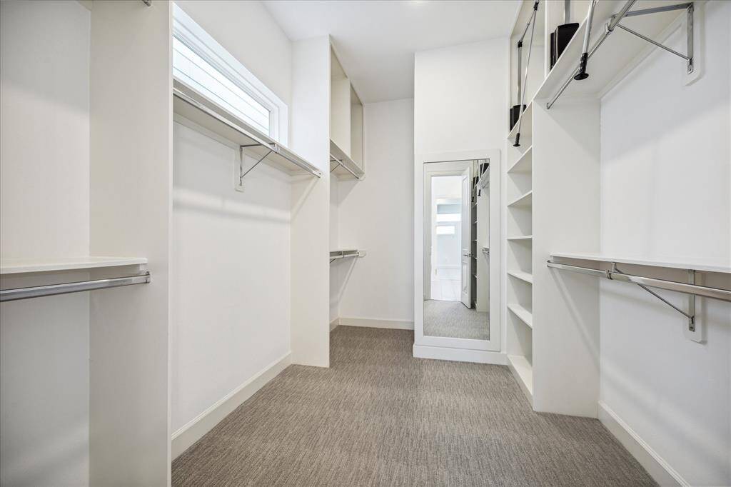 Oversized primary closet!