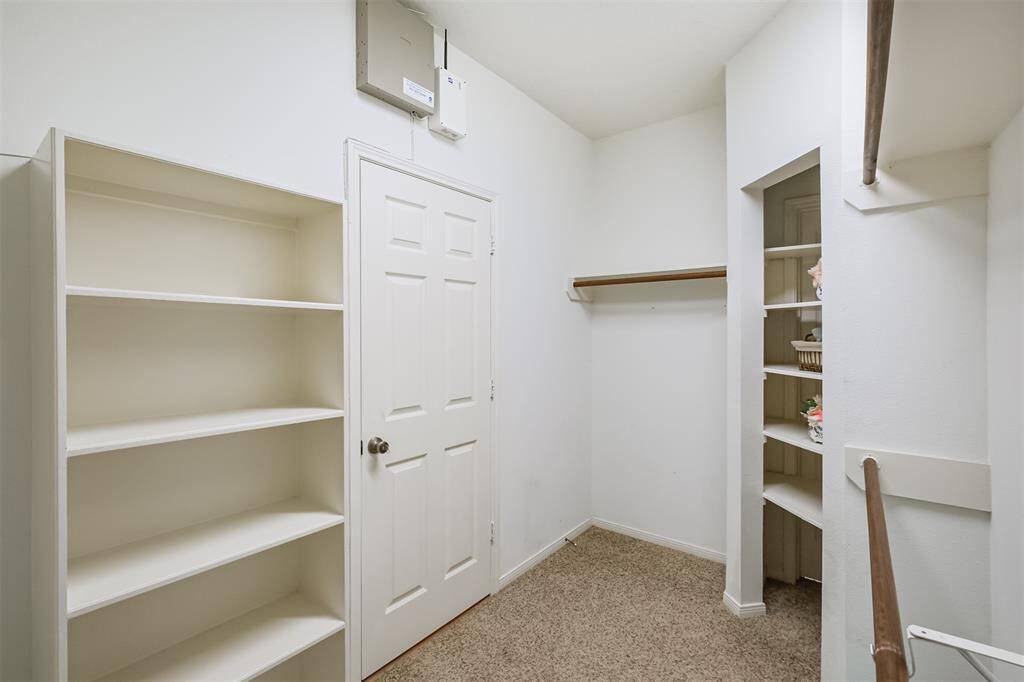 Large walk in closet in the Primary