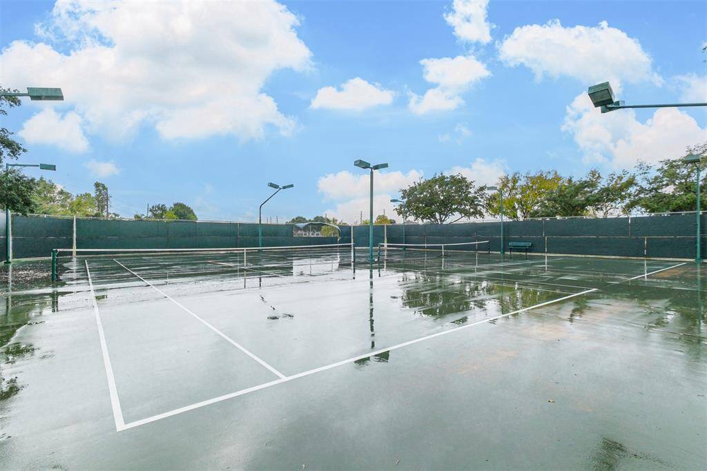 Tennis and sports courts.