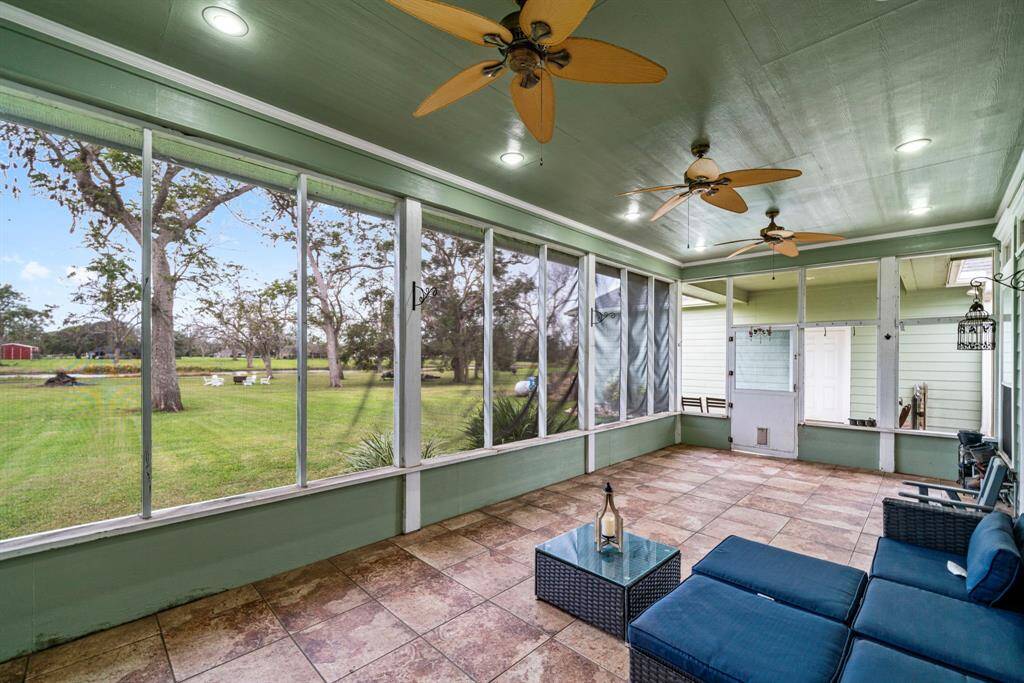 Covered screened patio to enjoy all year.