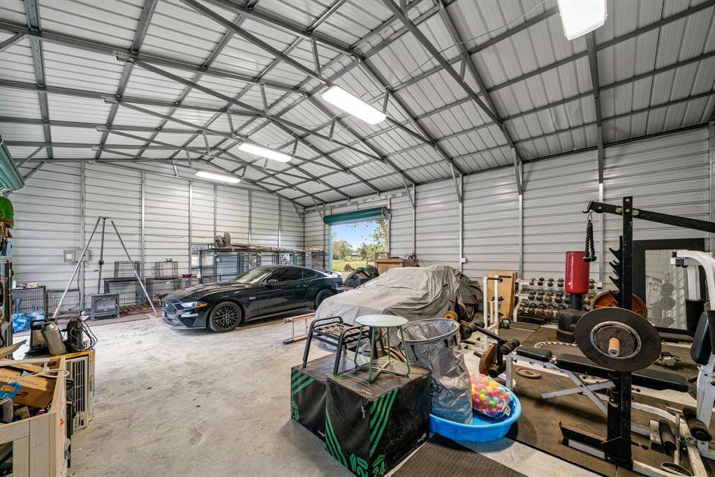 Plenty of room for storage or shop area.