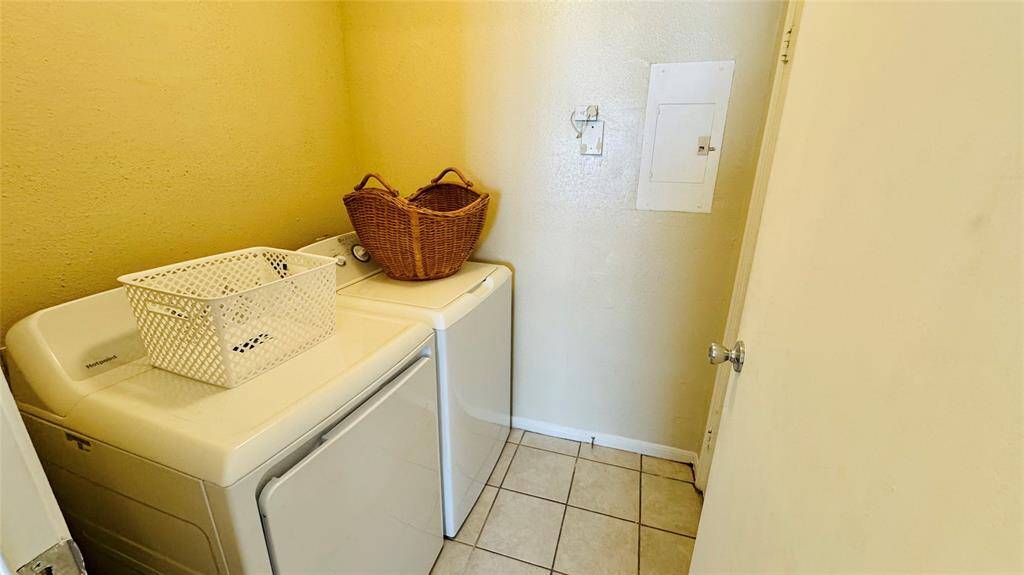 Washer and dryer included in unit